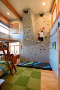 Climbing Wall Kids Bedroom