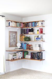 Corner Wall Book Shelf