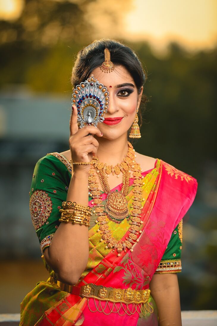 Indian Woman Wearing Saree